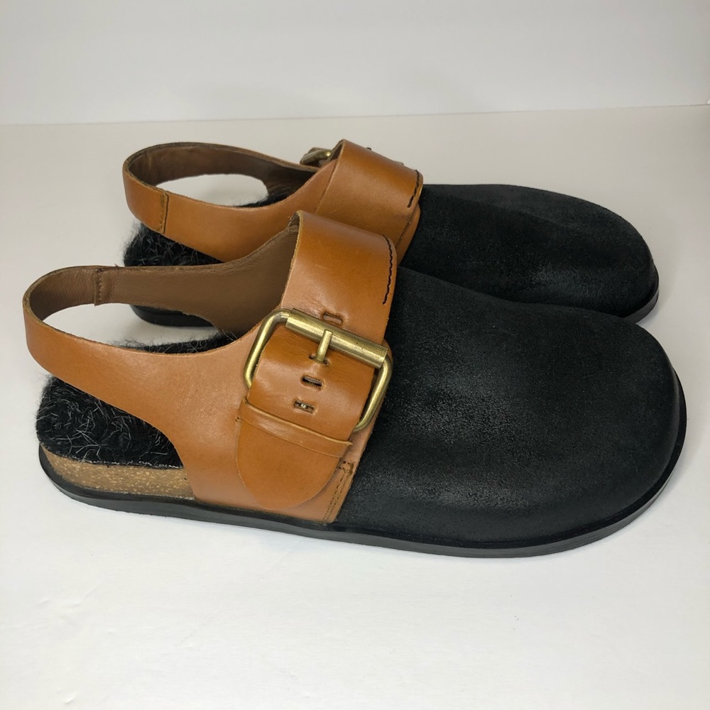 Free People Leather Seattle Slingback Clog New - Picture 3 of 8